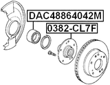 0382-CL7F - FRONT WHEEL HUB