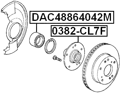 0382-CL7F - FRONT WHEEL HUB