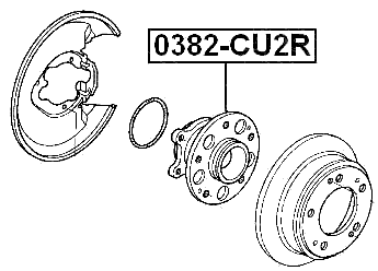 0382-CU2R - REAR WHEEL HUB