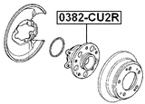 0382-CU2R - REAR WHEEL HUB