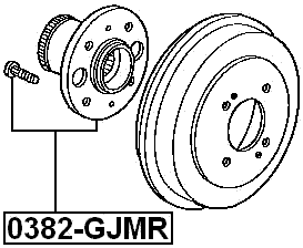 0382-GJMR - REAR WHEEL HUB