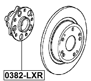 0382-LXR - REAR WHEEL HUB