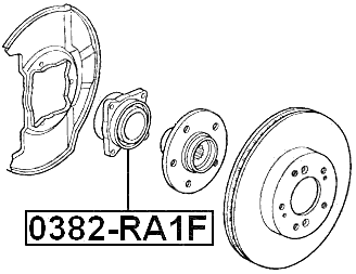 0382-RA1F - FRONT WHEEL HUB KIT