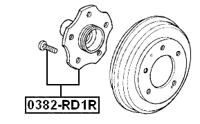 0382-RD1R - REAR WHEEL HUB