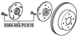 0384-002-PCS10 - WHEEL STUD PCS 10