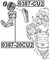 0387-20CU2 - TENSION PULLEY