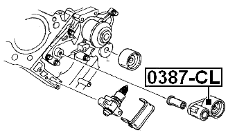 0387-CL - TIMING BELT TENSIONER PULLEY