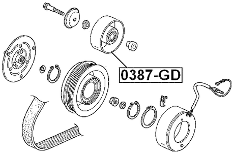 0387-GD - PULLEY TENSIONER
