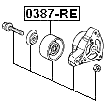 0387-RE - TENSION PULLEY