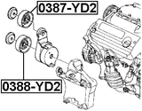 0387-YD2 - TENSION PULLEY