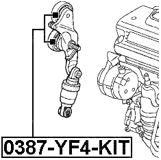 0387-YF4-KIT - PULLEY TENSIONER KIT