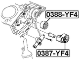 0387-YF4 - TIMING BELT TENSIONER PULLEY