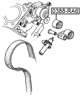 0388-RA6 - PULLEY IDLER TIMING BELT