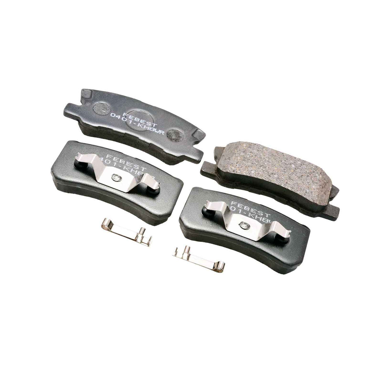 0401-KH8WR - PAD KIT, DISC BRAKE, REAR - KIT (WITH ANTI-RATTLE SPRING) Braking System, Brake Pads