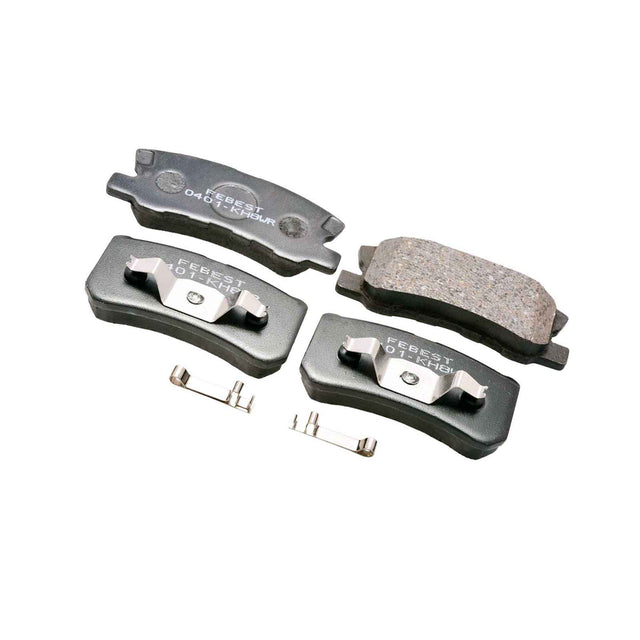 0401-KH8WR - PAD KIT, DISC BRAKE, REAR - KIT (WITH ANTI-RATTLE SPRING) Braking System, Brake Pads