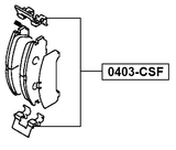 0403-CSF - DISC BRAKE CLIP SET