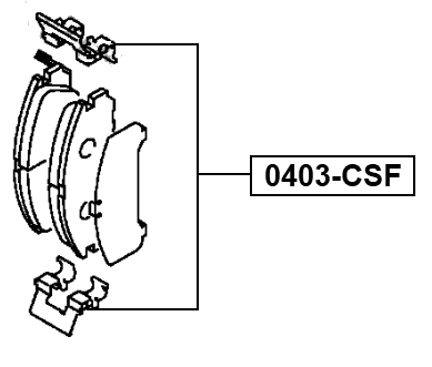 0403-CSF - DISC BRAKE CLIP SET