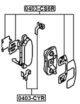 0403-CYR - DISC BRAKE CLIP SET