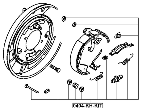 0404-KH-KIT - BRAKE SHOE FITTING KIT