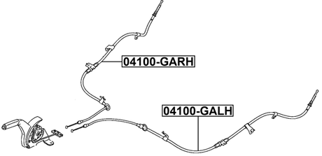04100-GARH - PARKING BRAKE CABLE, RIGHT