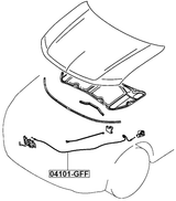 04101-GFF - CABLE ASSEMBLY HOOD LOCK CONTROL