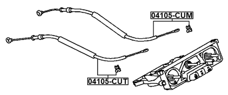 04105-CUM - HEATER CONTROL CABLE