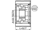 0411-CU2WSHA - PROPSHAFT CV JOINT 23X79.8