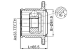 0411-KB4RH - INNER CV JOINT RIGHT 33X84.9