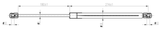 04117-001 - BOOT GAS STRUT L472/540N