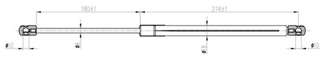 04117-001 - BOOT GAS STRUT L472/540N