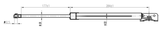 04117-003 - BOOT GAS STRUT (WITH BRACKET) L480/480N