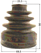 0415-CY34AT - BOOT INNER CV JOINT KIT 69.5X90X23.3