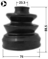0415-DJ24 - BOOT INNER CV JOINT KIT 76X88.5X23.3