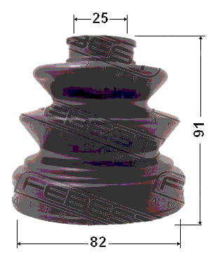 0415-K94 - BOOT INNER CV JOINT KIT 82X91X25