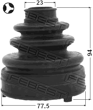 0415-NA4T - BOOT INNER CV JOINT KIT 77.5X94X23