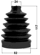 0417P-N94 - BOOT OUTER CV JOINT KIT PVC 82X117X24