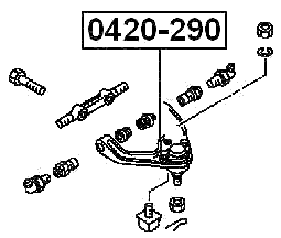 0420-290 - BALL JOINT FRONT UPPER ARM