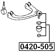 0420-505 - BALL JOINT FRONT UPPER ARM