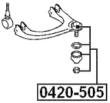 0420-505 - BALL JOINT FRONT UPPER ARM