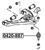 0420-887 - BALL JOINT FRONT LOWER ARM