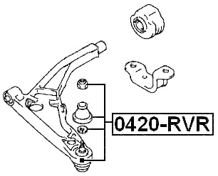 0420-RVR - BALL JOINT FRONT LOWER ARM