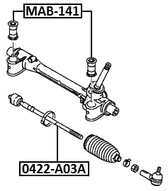 0422-A03A - STEERING TIE ROD