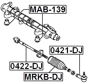 0422-DJ - STEERING TIE ROD