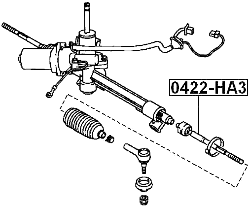 0422-HA3 - STEERING TIE ROD