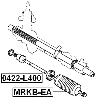 0422-L400 - STEERING TIE ROD
