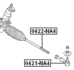 0422-NA4 - STEERING TIE ROD
