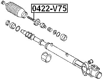 0422-V75 - STEERING TIE ROD
