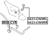0423-CW8RR - REAR RIGHT STABILIZER LINK