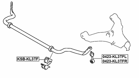 0423-KL3TFR - FRONT RIGHT STABILIZER LINK / SWAY BAR LINK