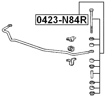 0423-N84R - REAR STABILIZER LINK